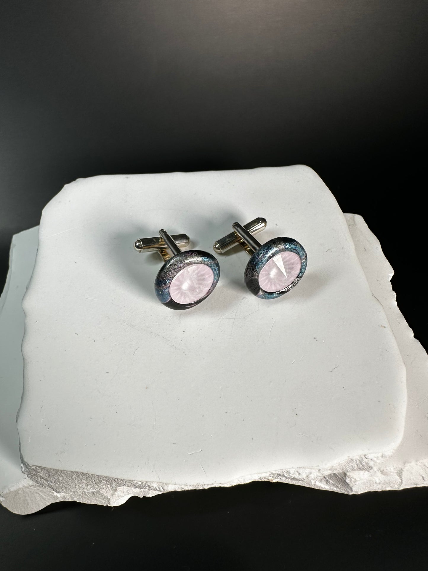 Pink Pale cuff links