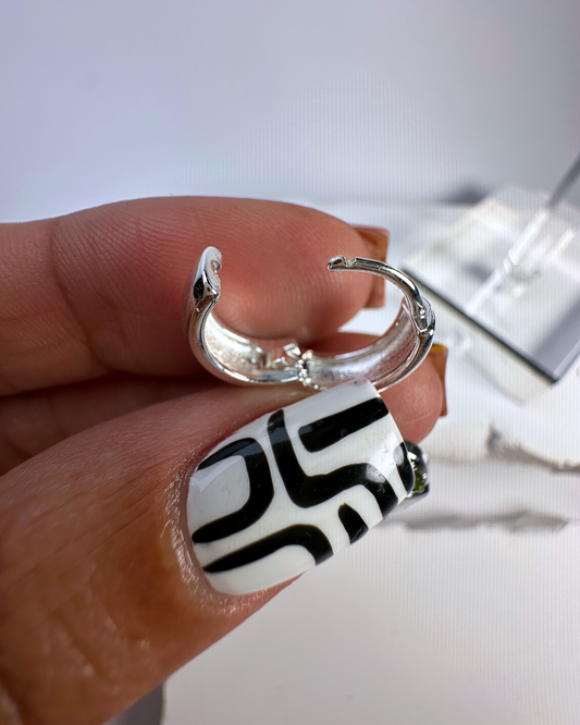 AKA OVAL Charm Earrings