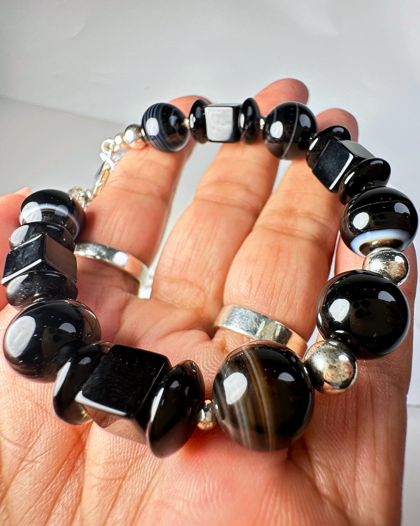 #FeelBetter Bracelet “BLACKNESS” Sardonyx