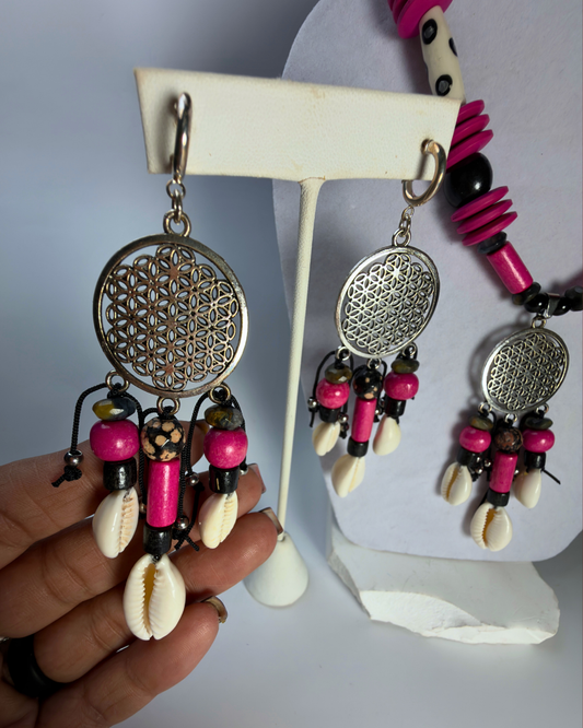Fuchia Dream Catcher Set