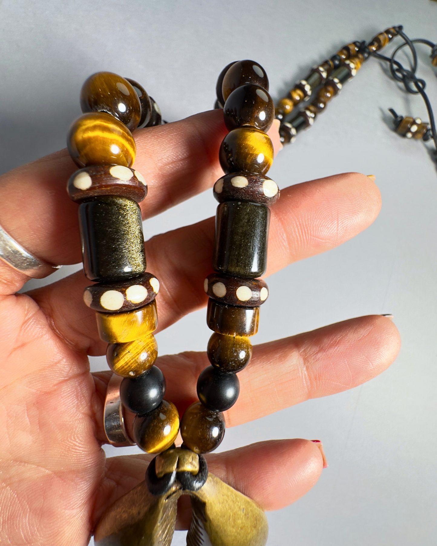Black Obsidian Tiger Eye