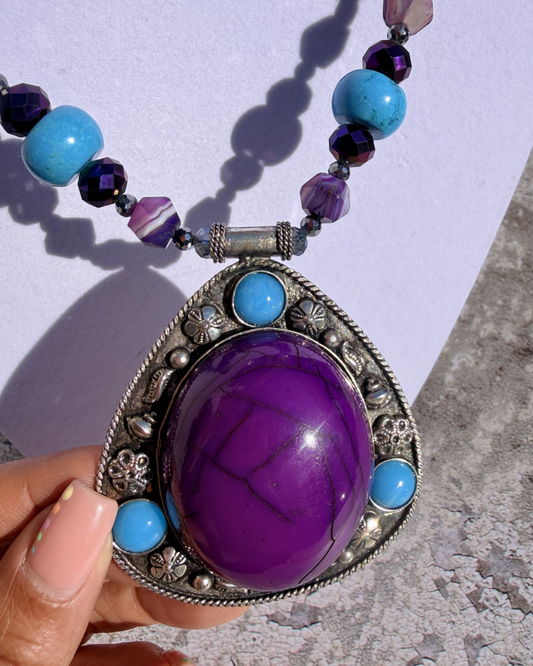 Purple Amulet Power Necklace