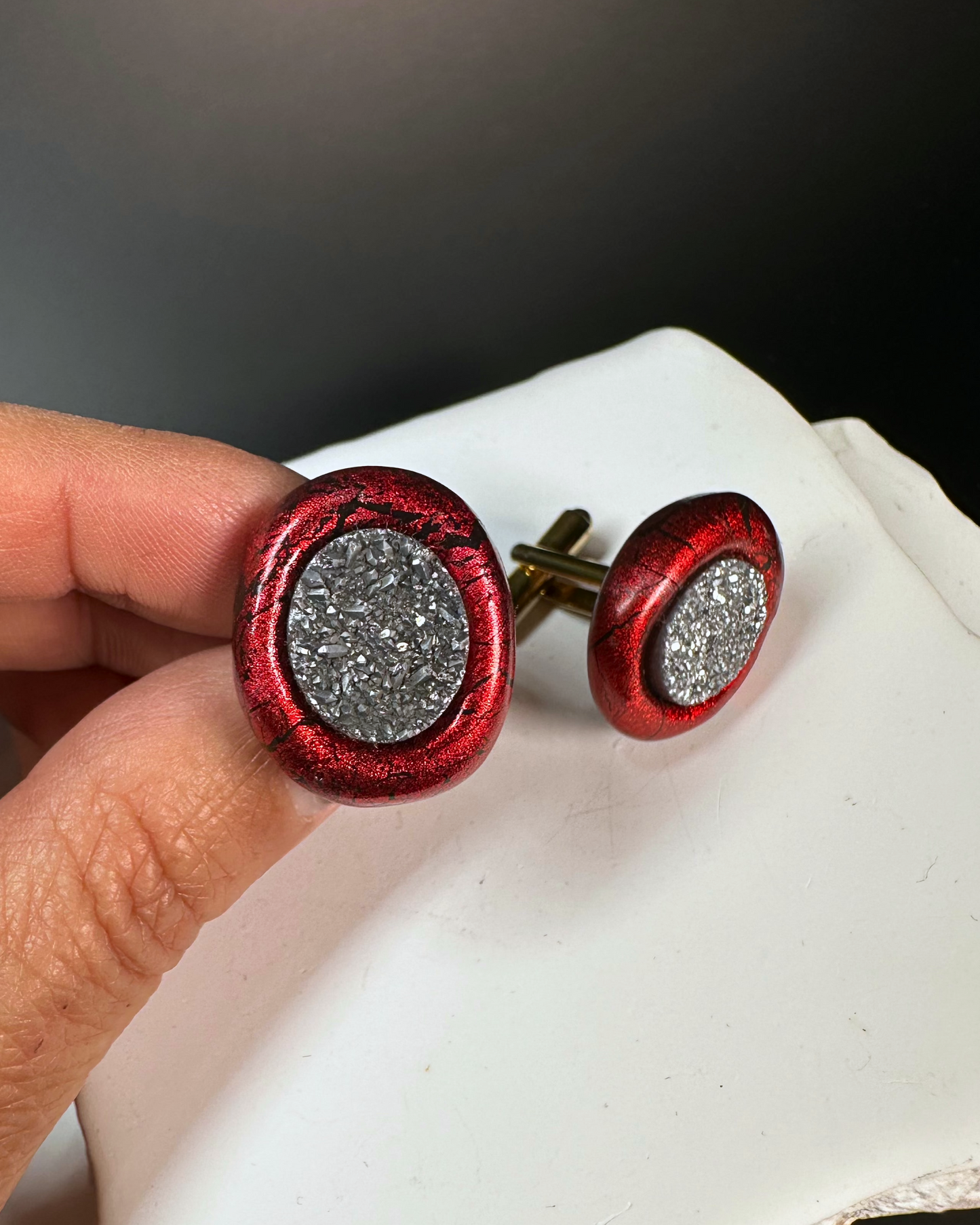 "It's Druzy Time" Cuff Links