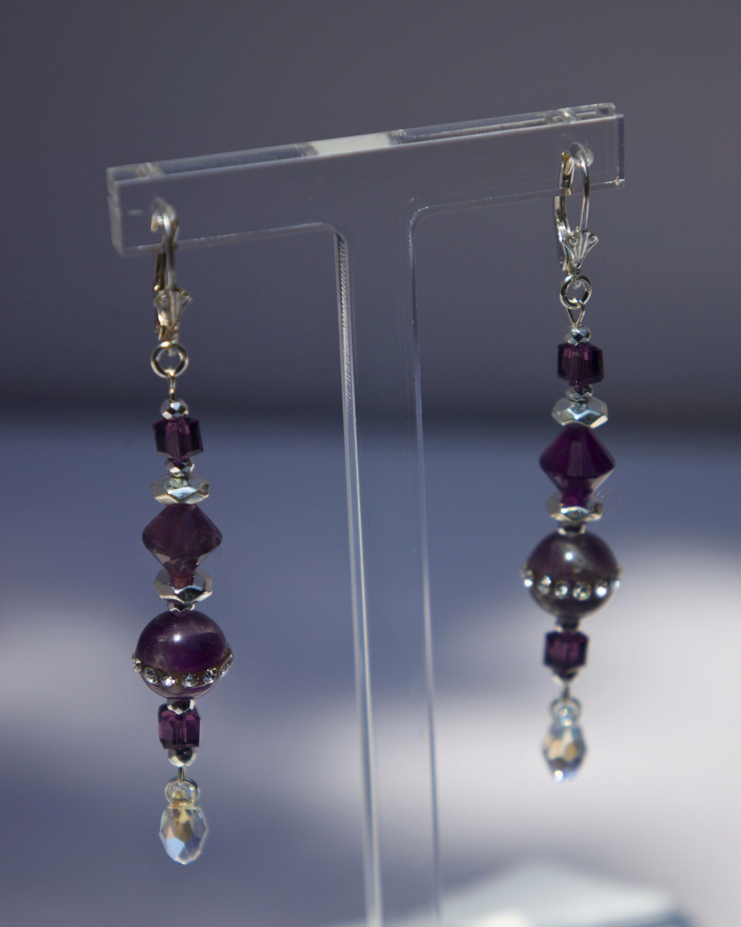 Lavender Luster Pendant Set