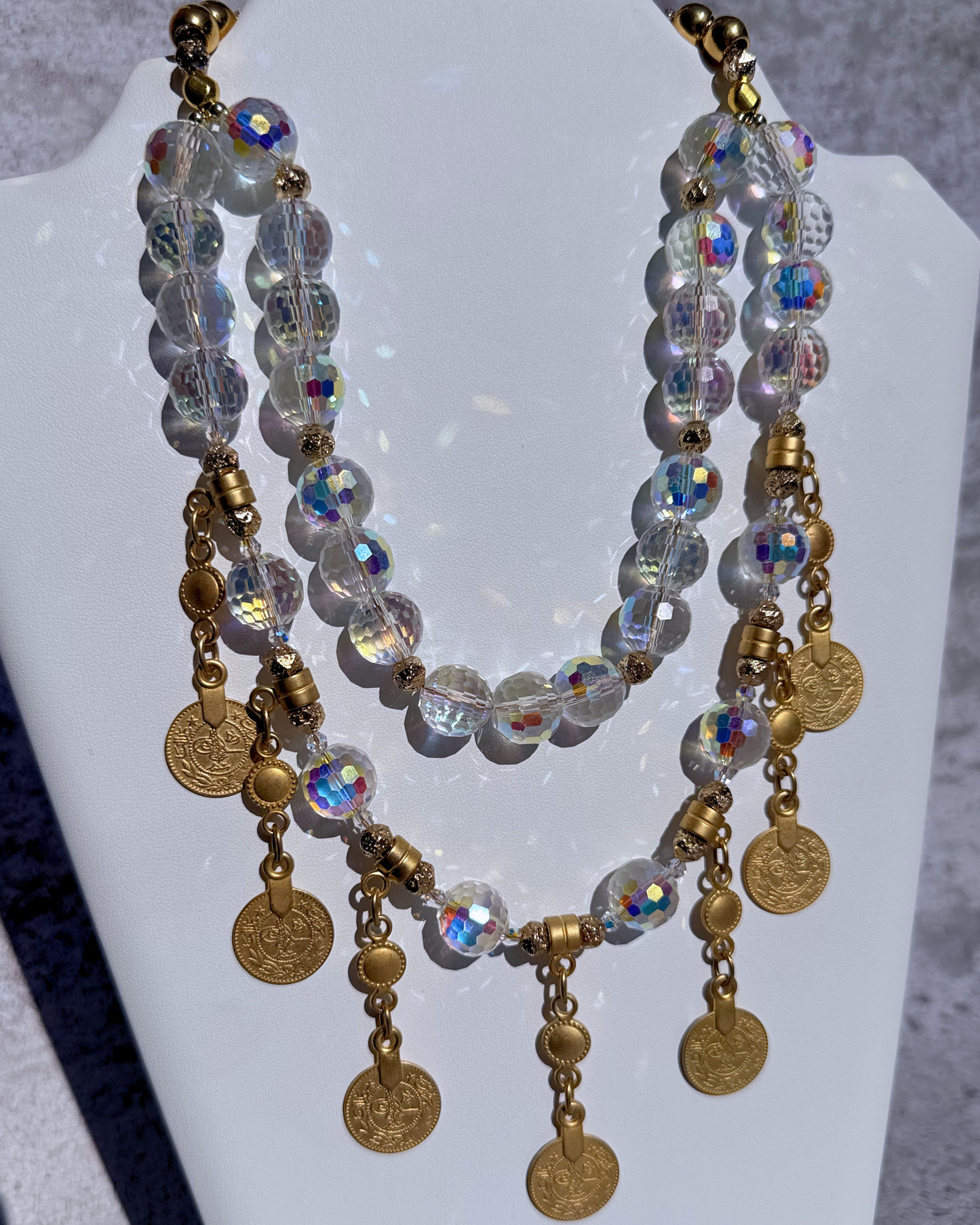 Gold AB Drip Necklace