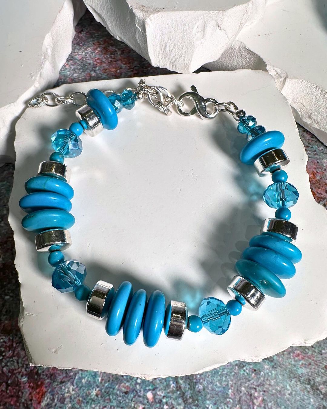 Turquoise Silver Surfer Bracelet