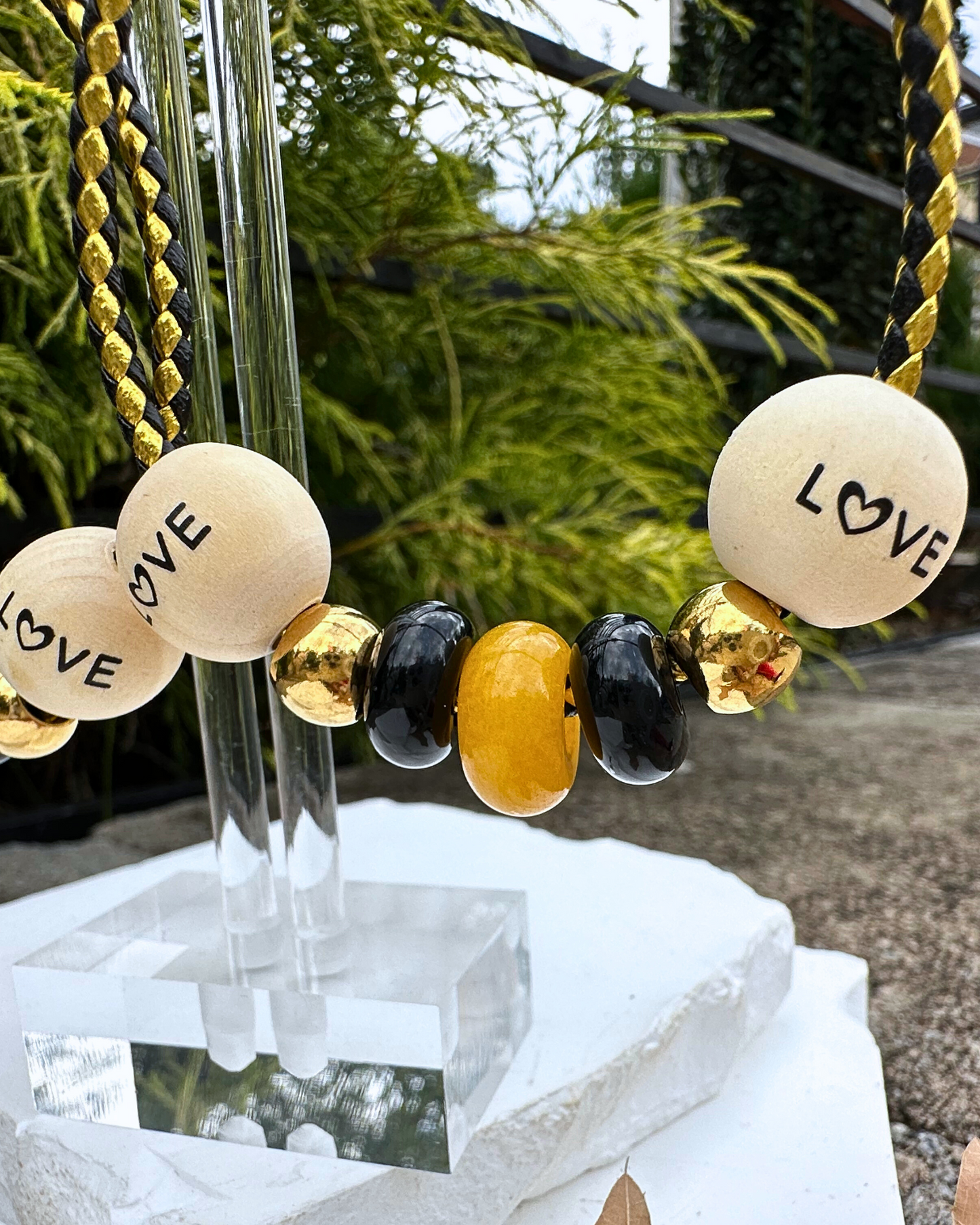 Black Gold LOVE Hoops