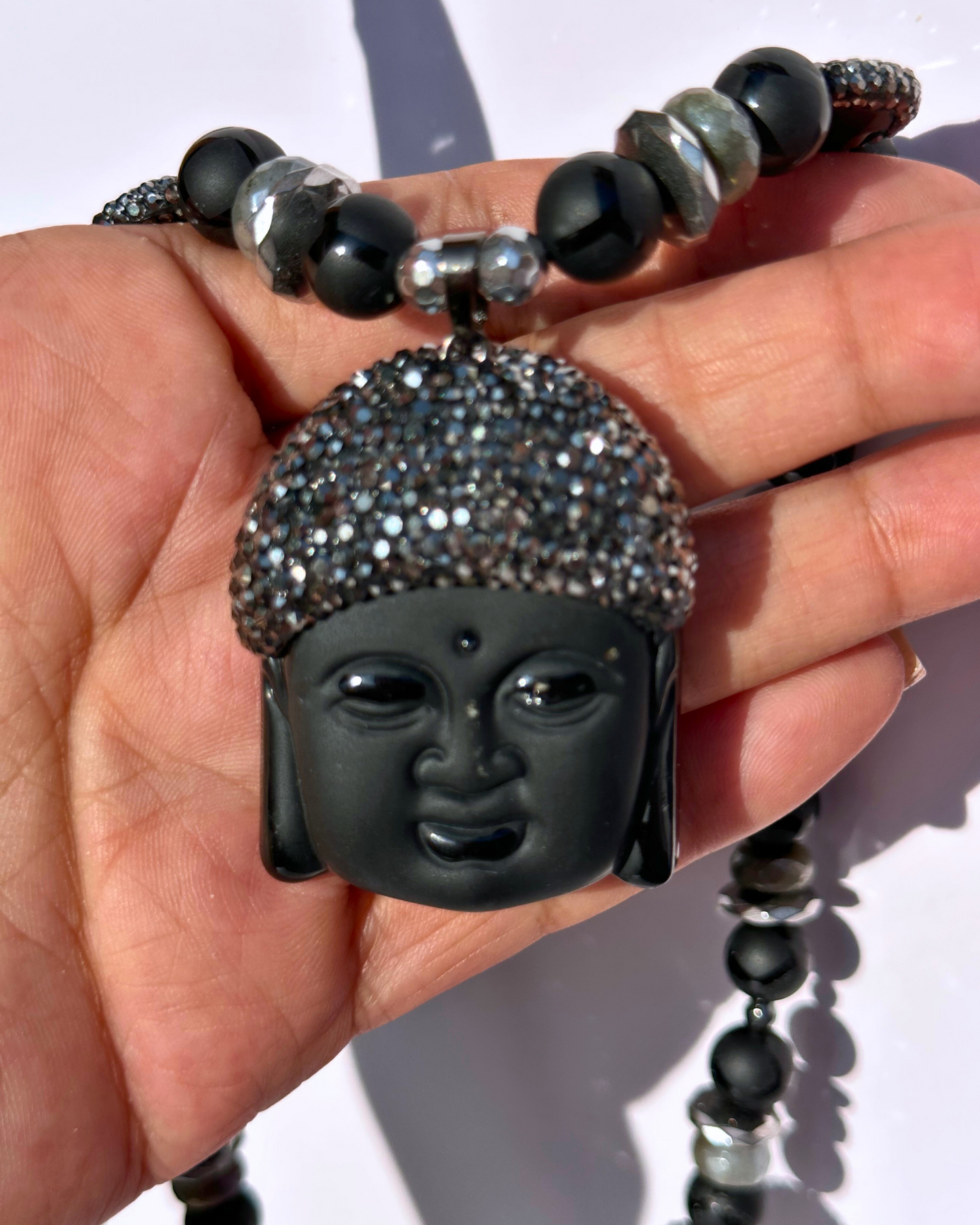 Black Buddha Bounty Necklace