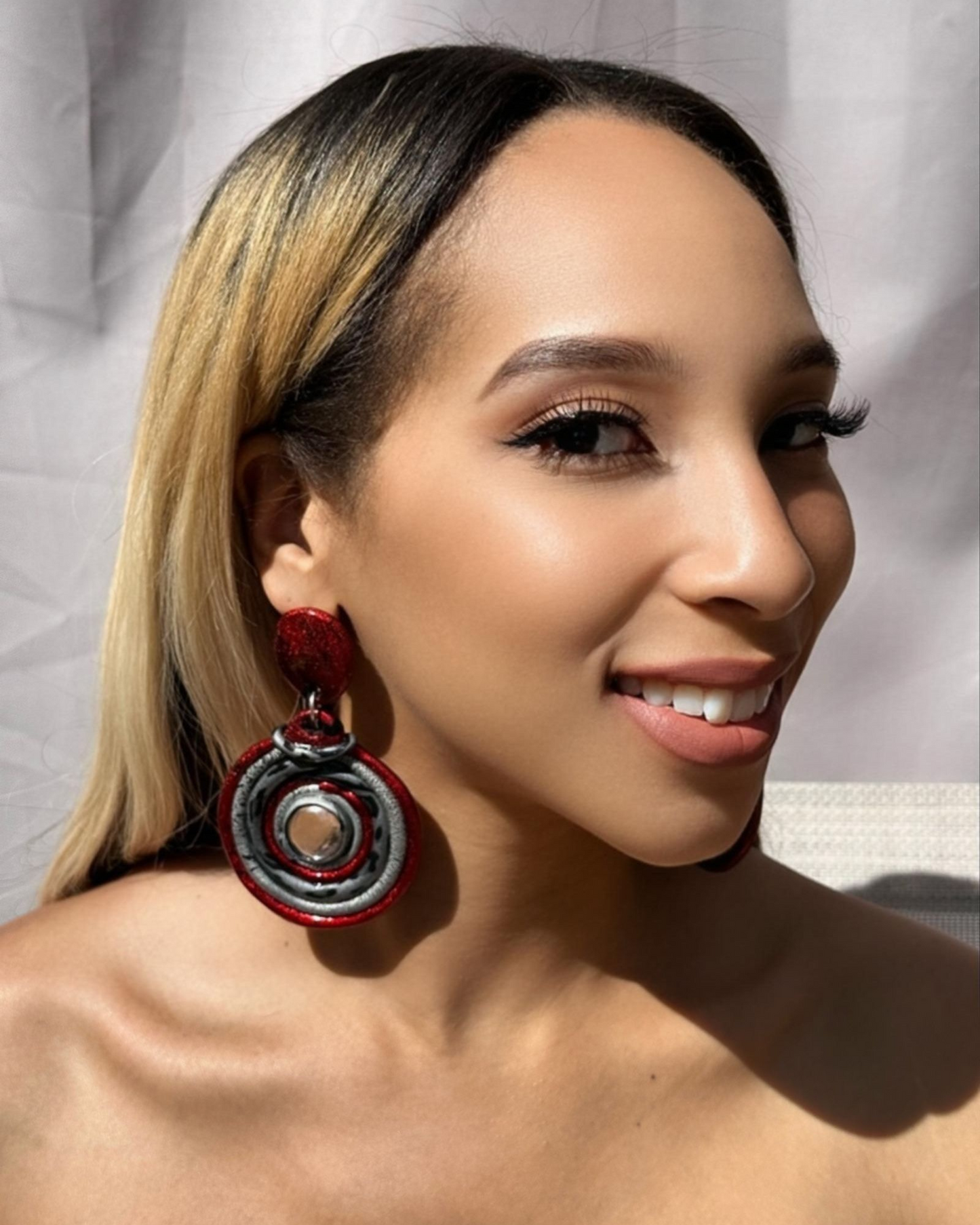 Bordeaux Goddess Earrings