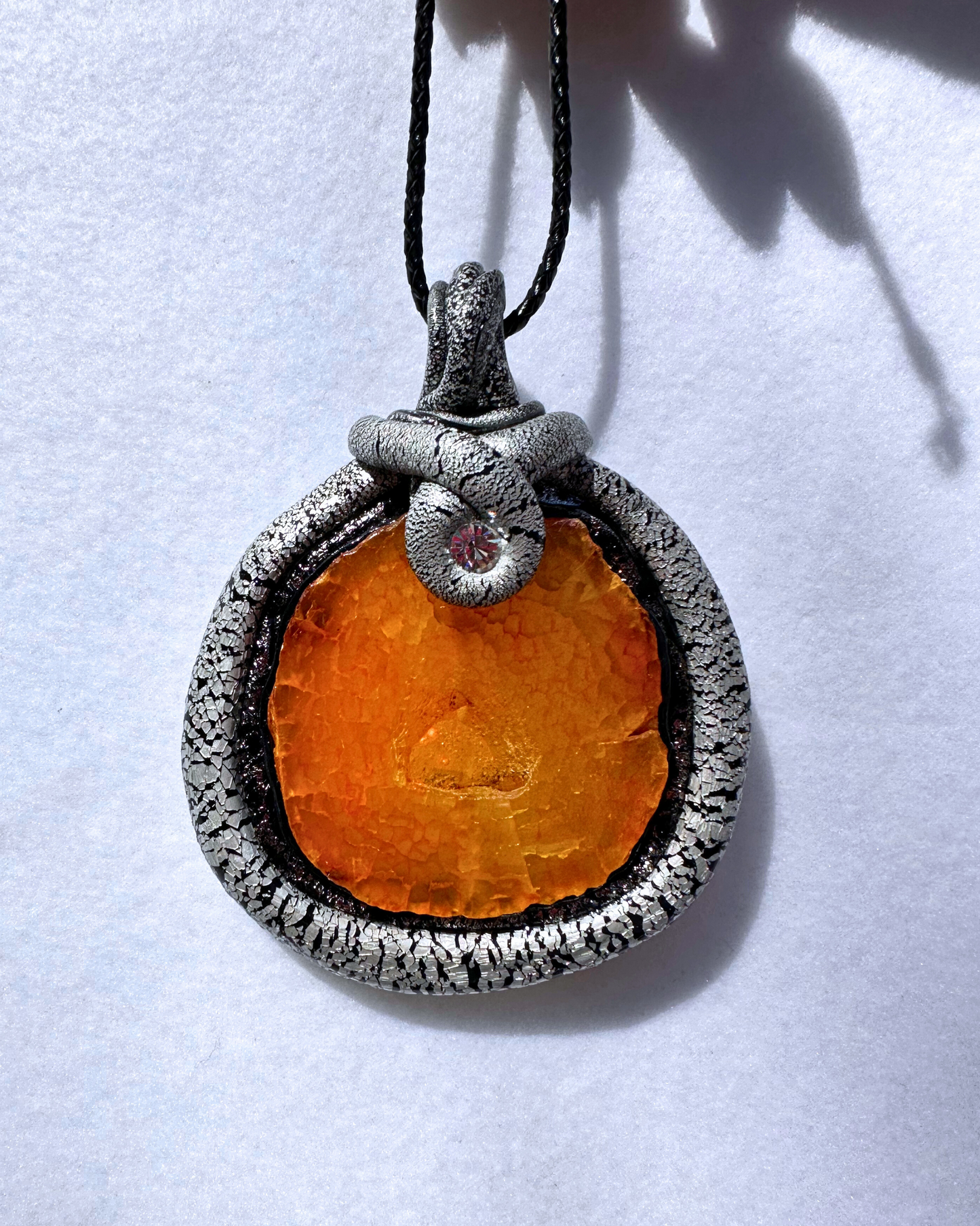 Here Comes the Sun Agate Necklace