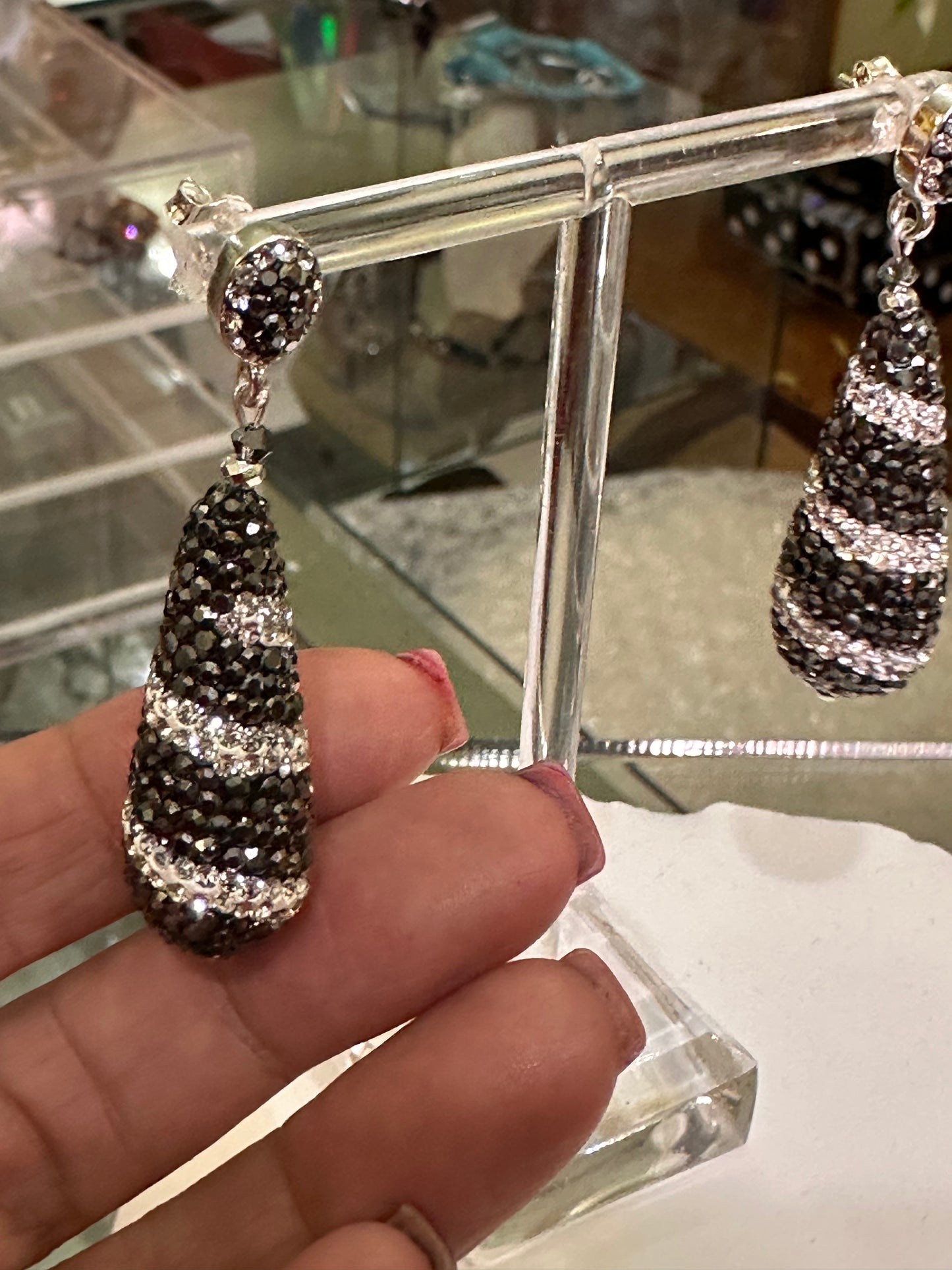 Hematite and clear crystal twist
