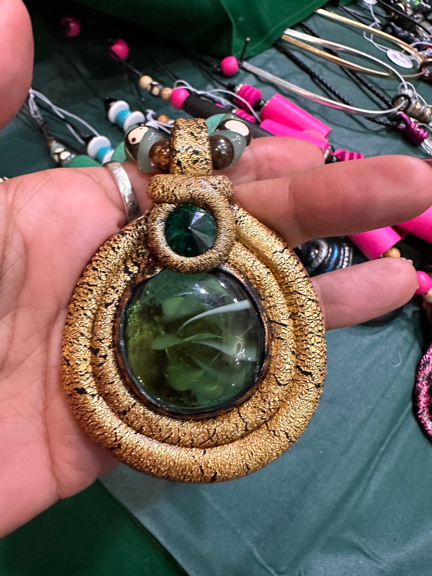 Green stone Turtle