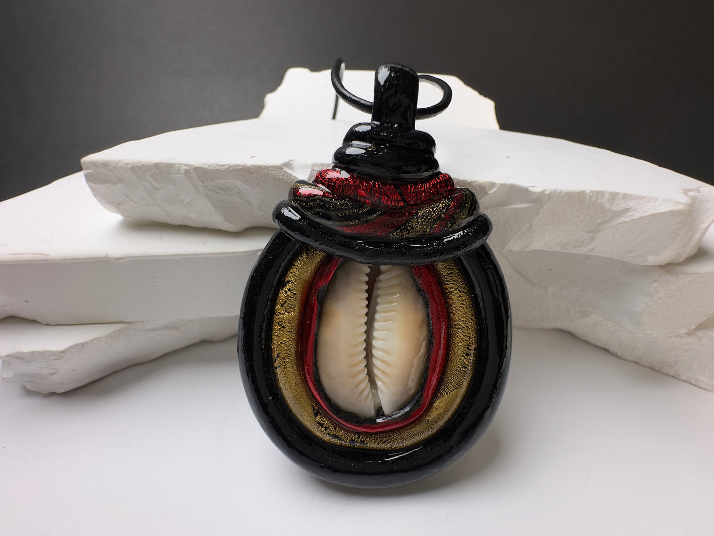 Commanding Cowrie Shell Necklace