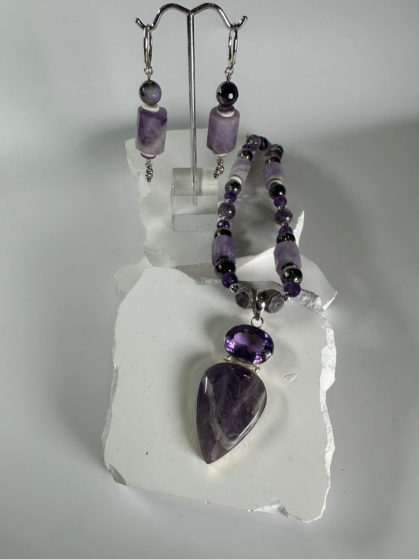 Amethyst Angel Necklace