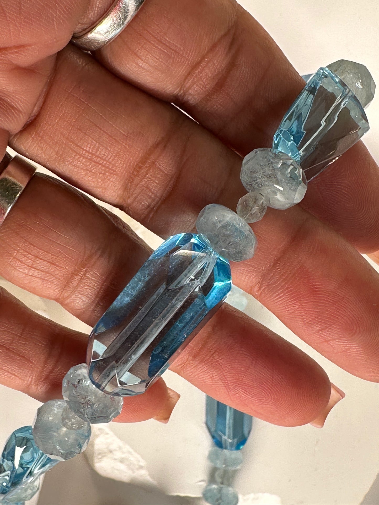 Light Blue Quartz and Aquamarine