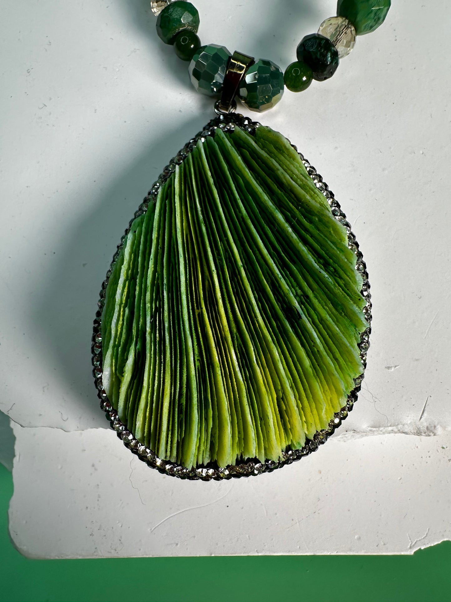 Green Coral Necklace
