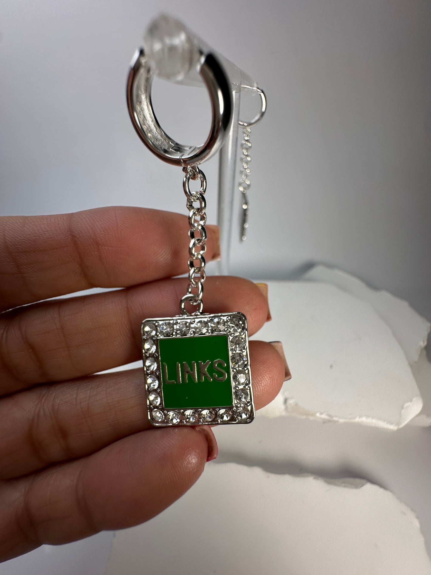 LINKS Square Earrings
