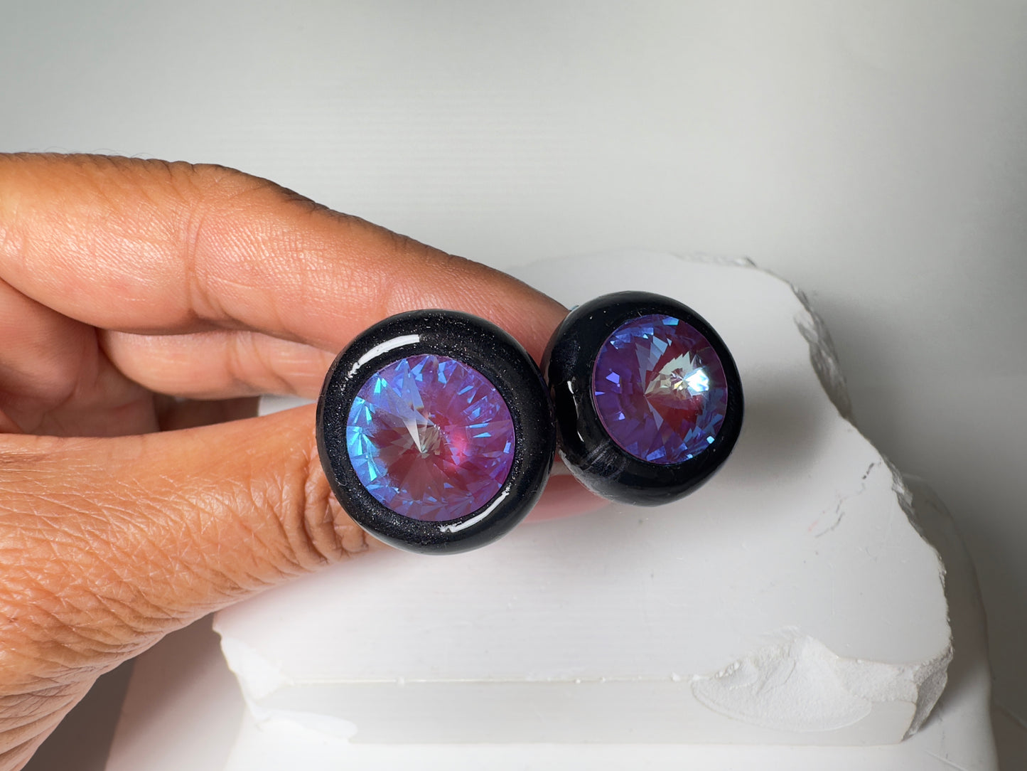 Cuff Links: “Purple_Black”