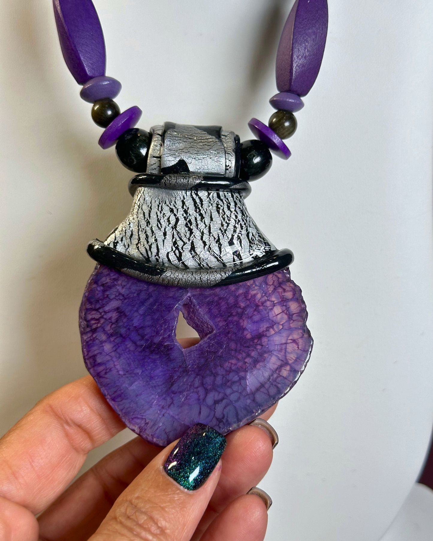 Purplewood Passion Top Wrap Necklace