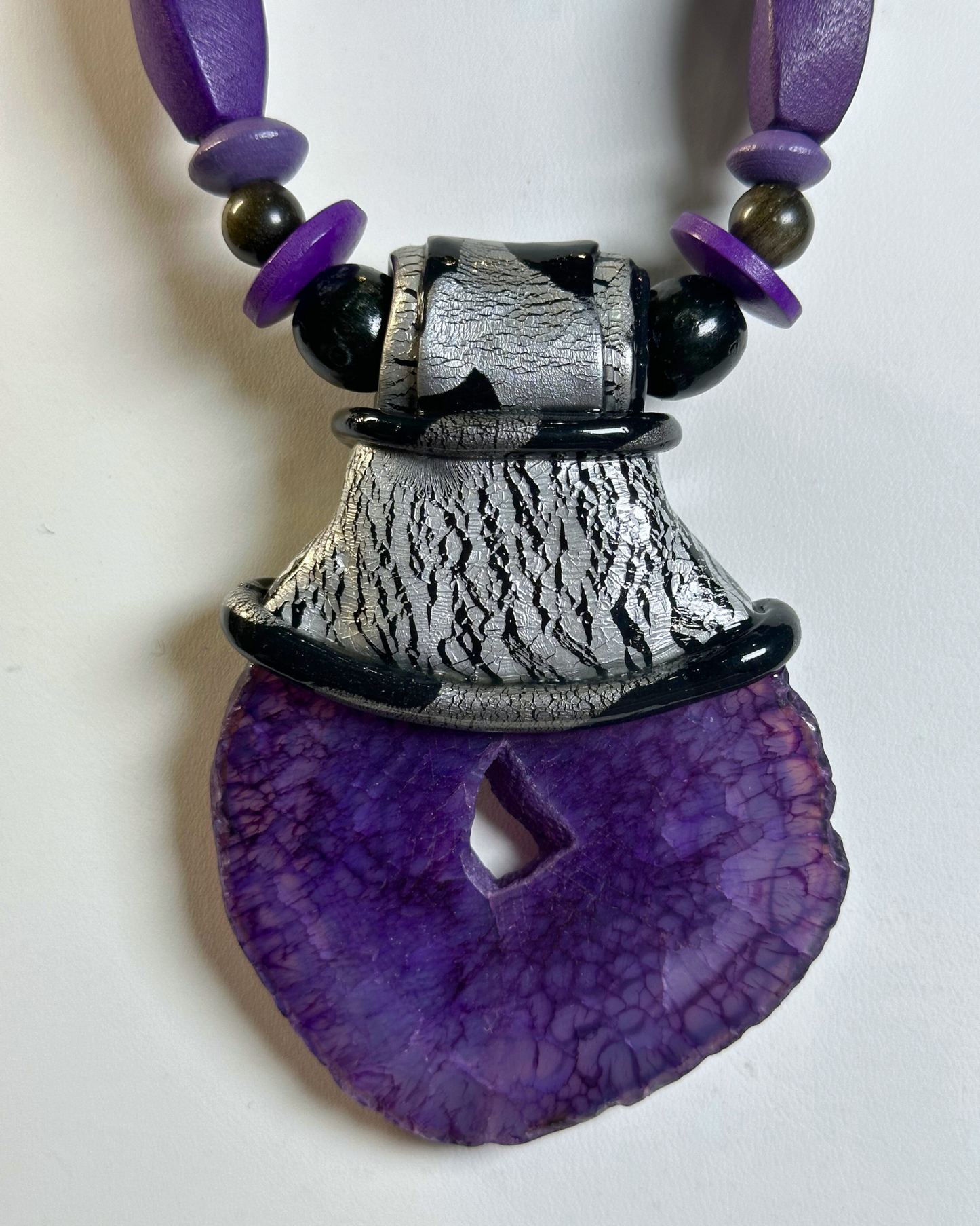 Purplewood Passion Top Wrap Necklace