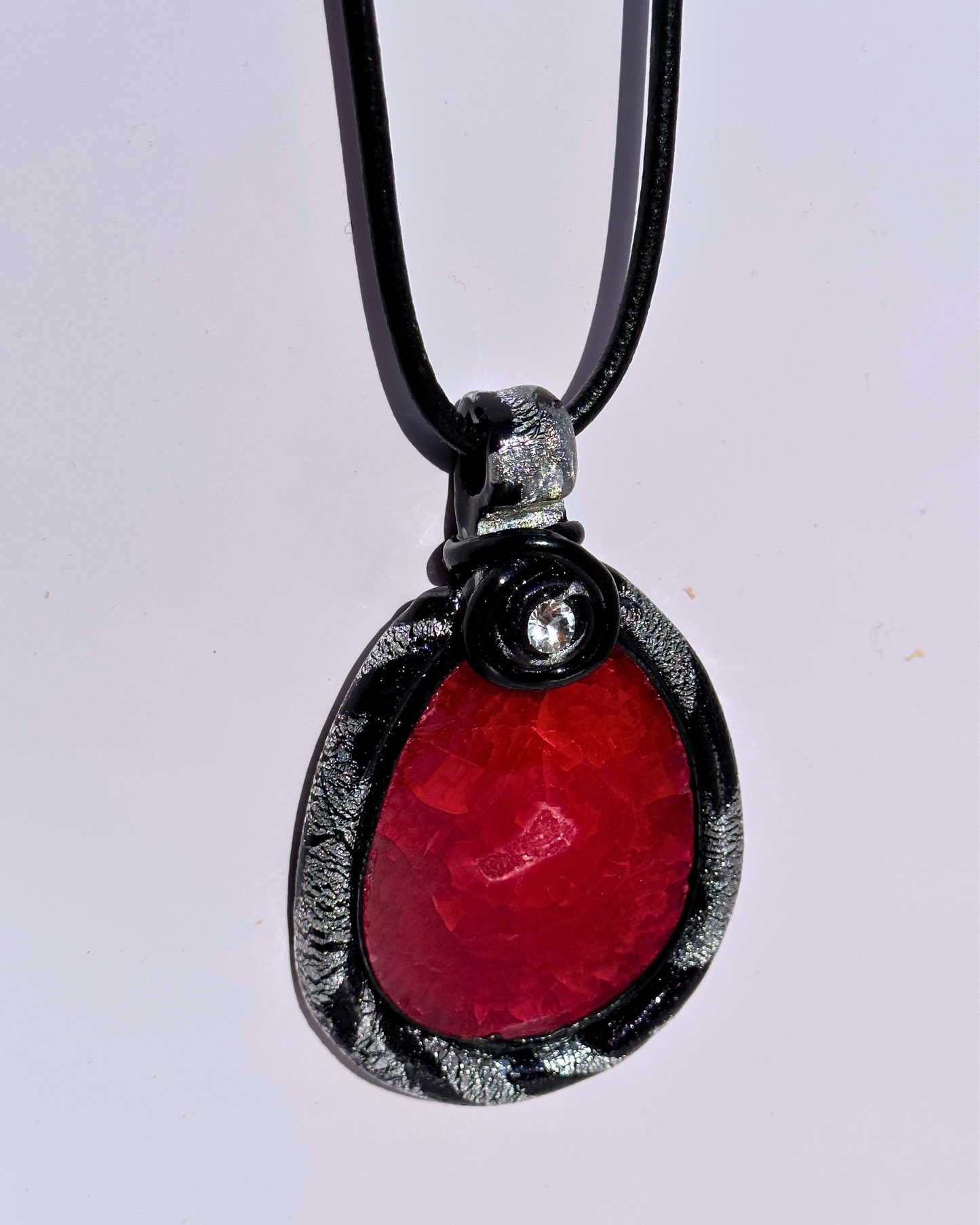 Razzling Razberry Agate Necklace