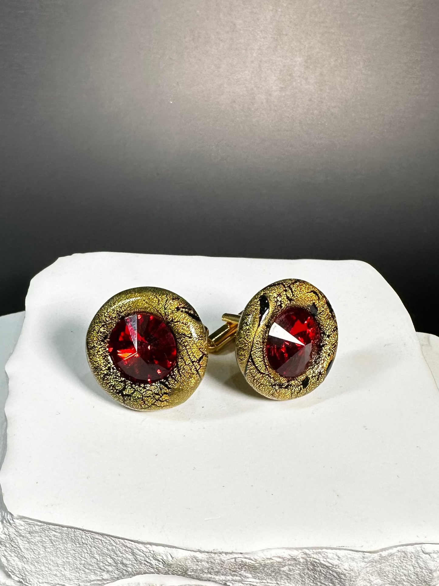 Cuff Links: "Royal Redness"