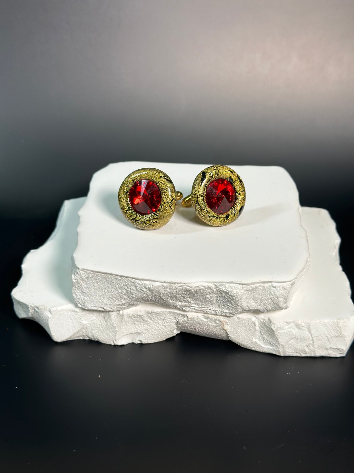 Cuff Links: "Royal Redness"