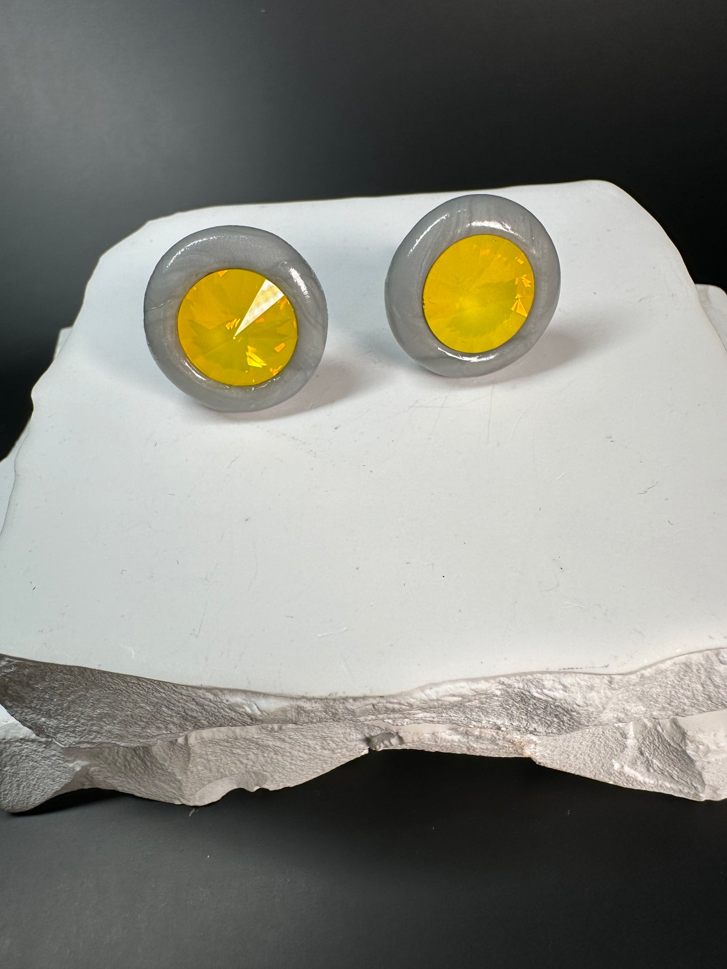 "Sunshine-Grey Sky" Cuff Links