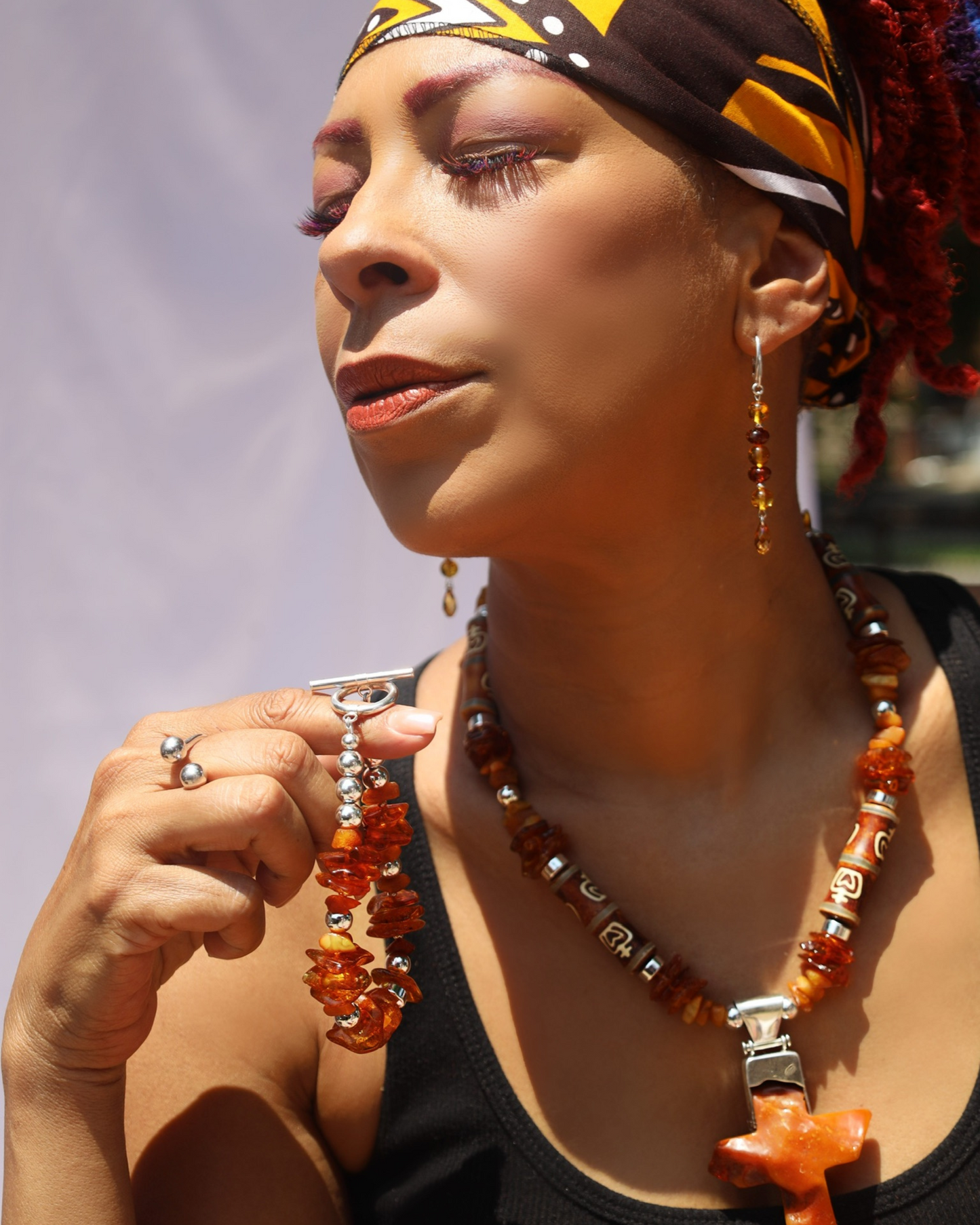 Amber Cross Set