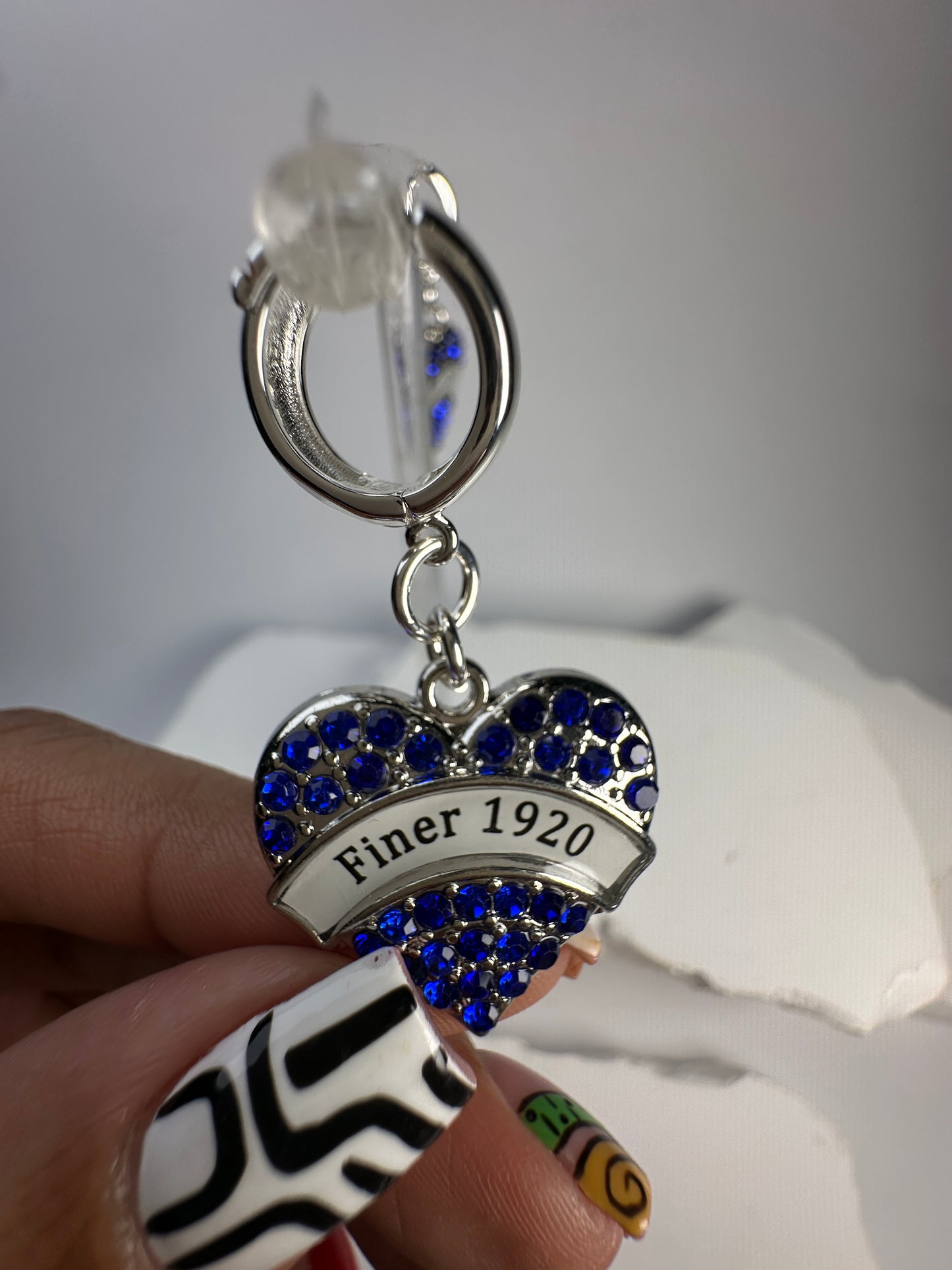Zeta Heart Earrings