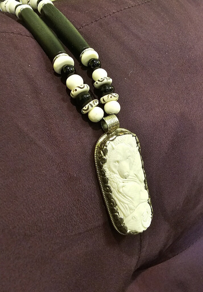 Bone, Wolf & Harmony Necklace