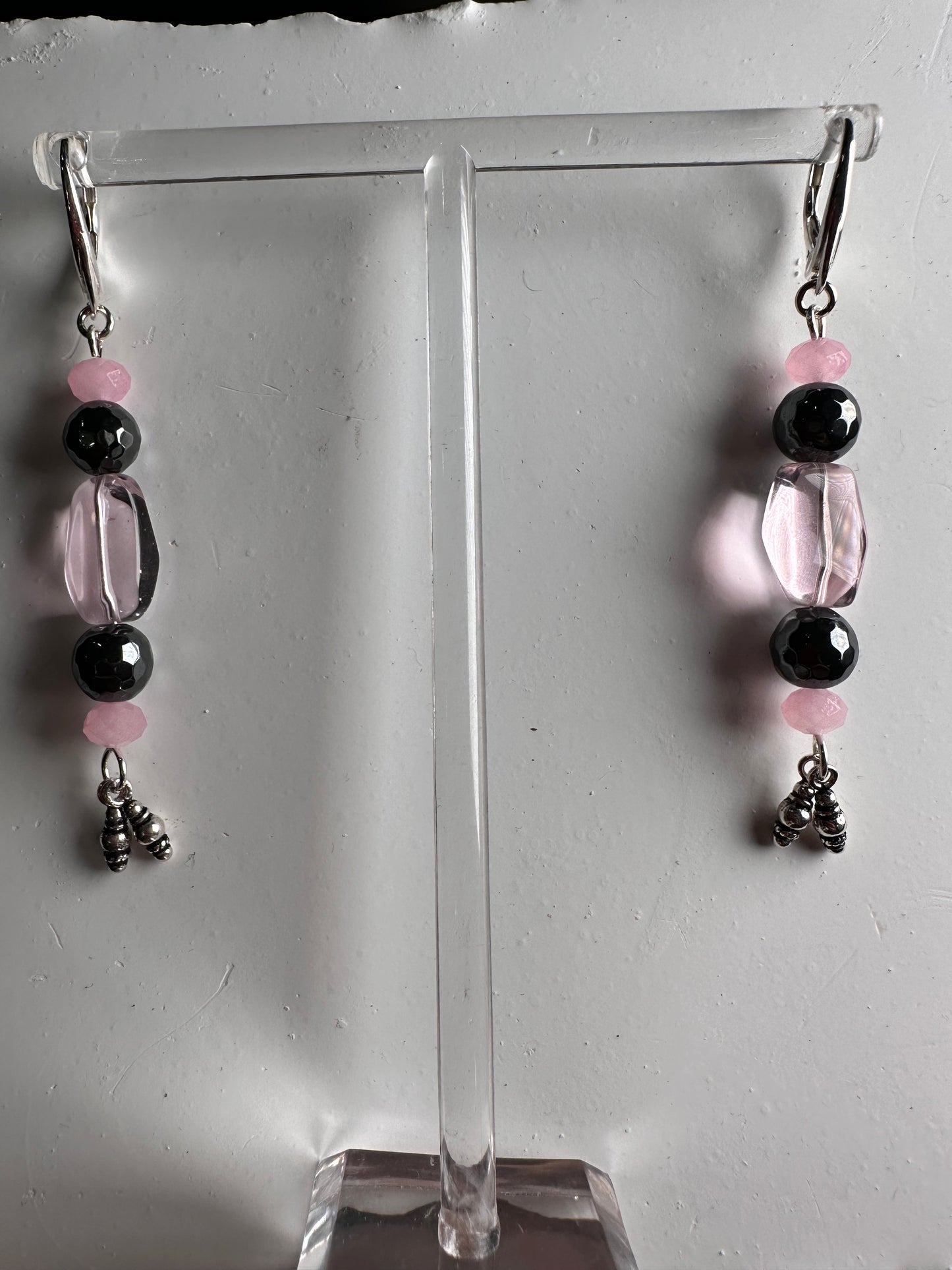 Pink Passion Buddha Necklace w/earrings