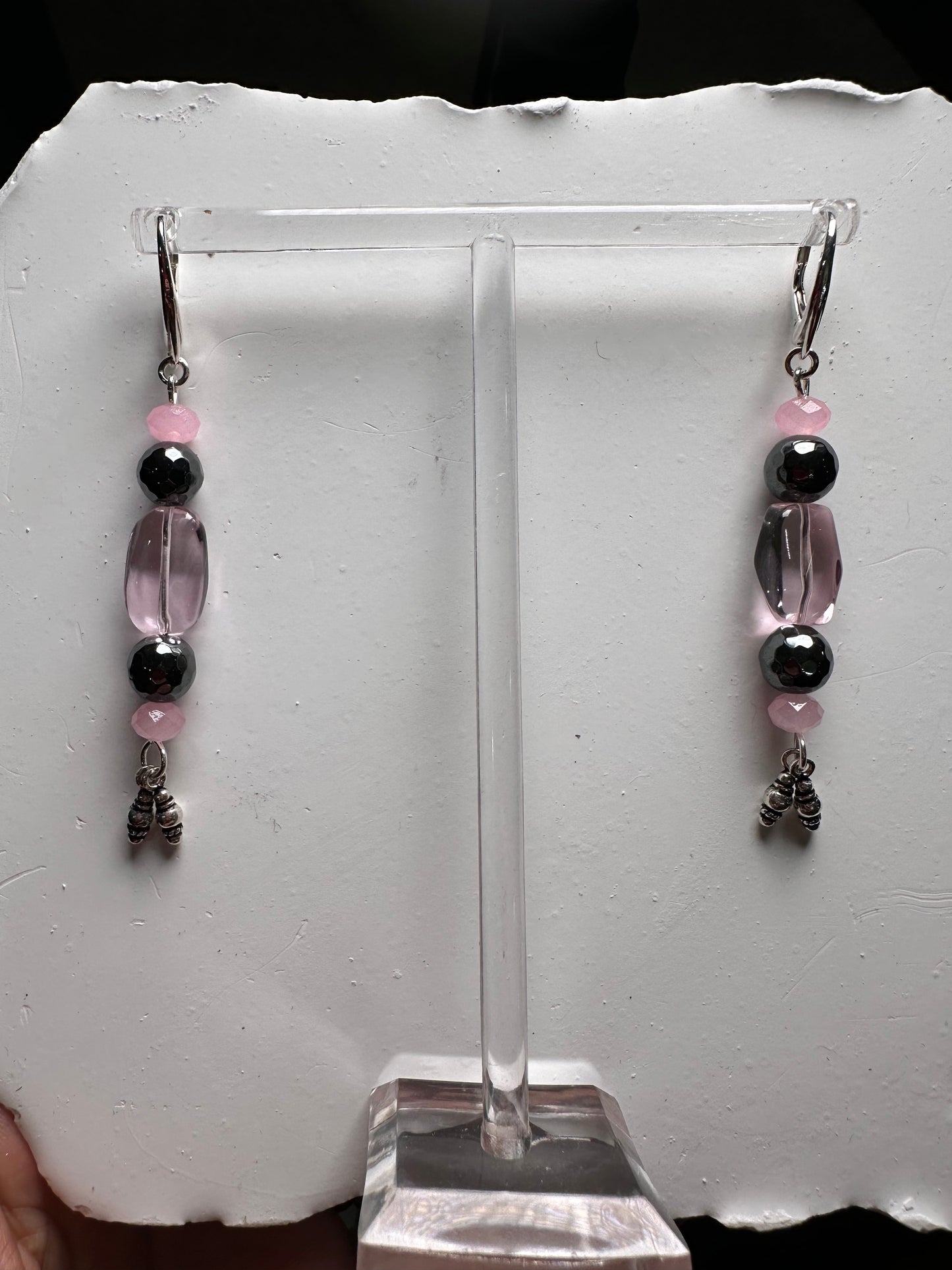 Pink Passion Buddha Necklace w/earrings