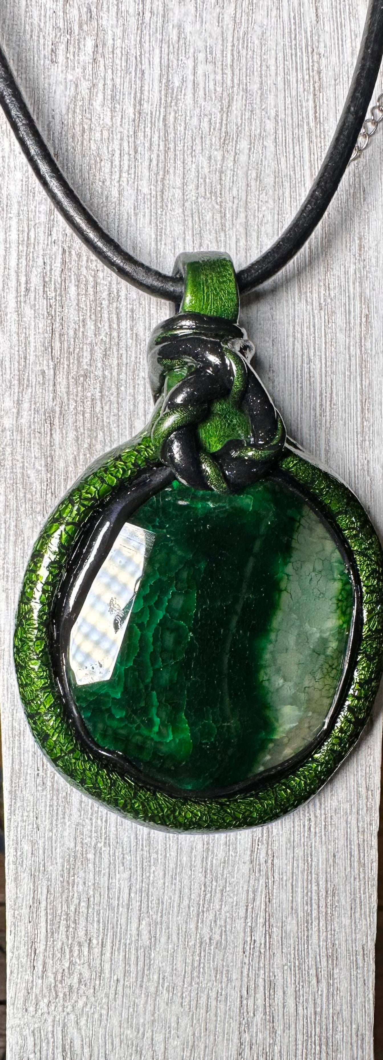 Be Seen Green Turtle Necklace