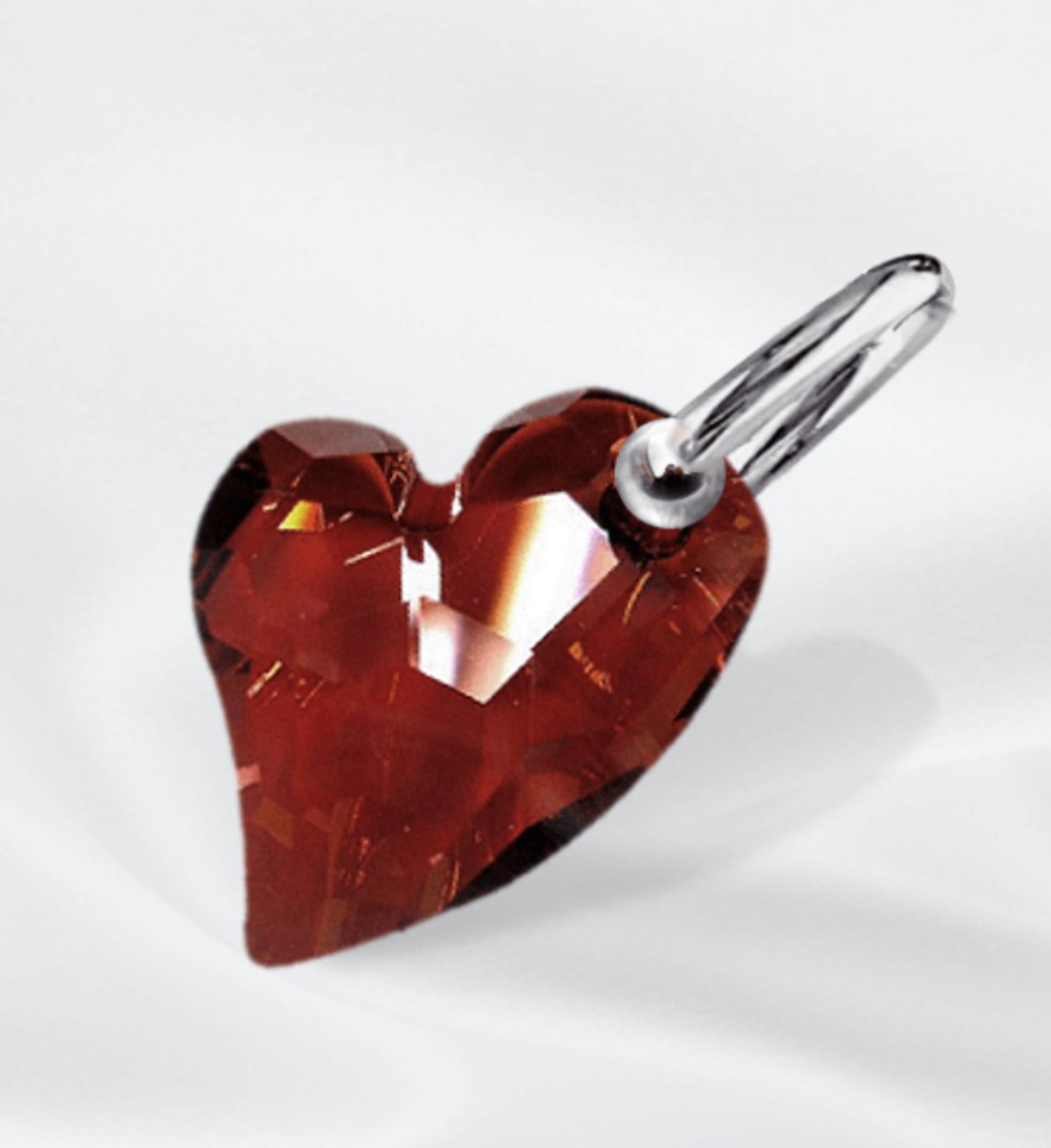 Ice My Chain Mini Necklace (Red Heart)