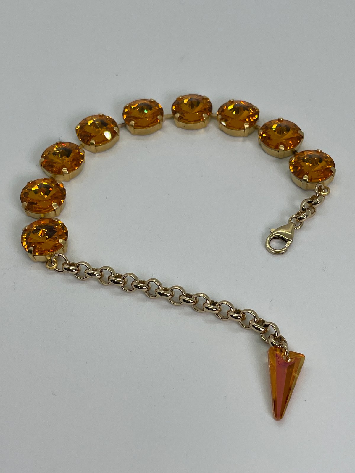 9 Gold Crystal Bracelet