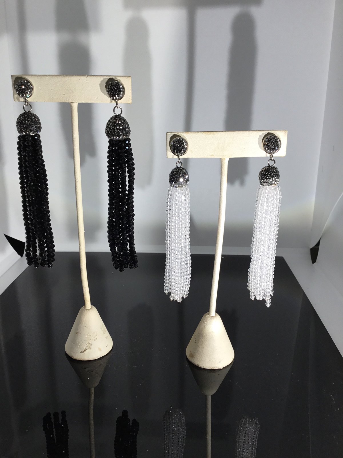 Tassel Hematite Earrings