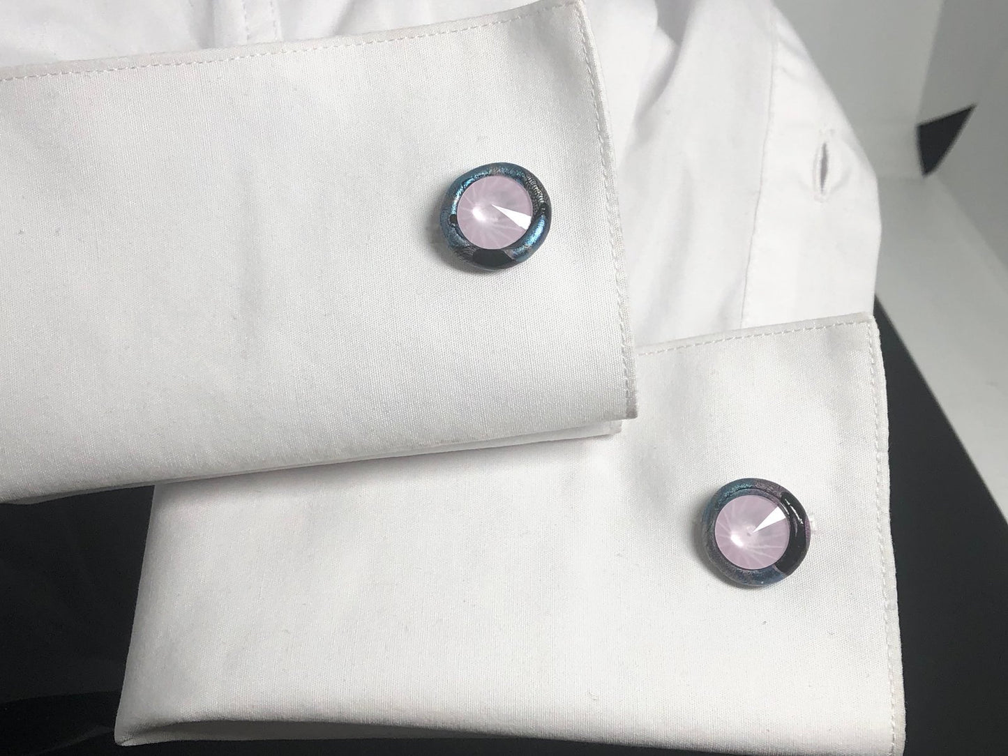 Pink Pale cuff links