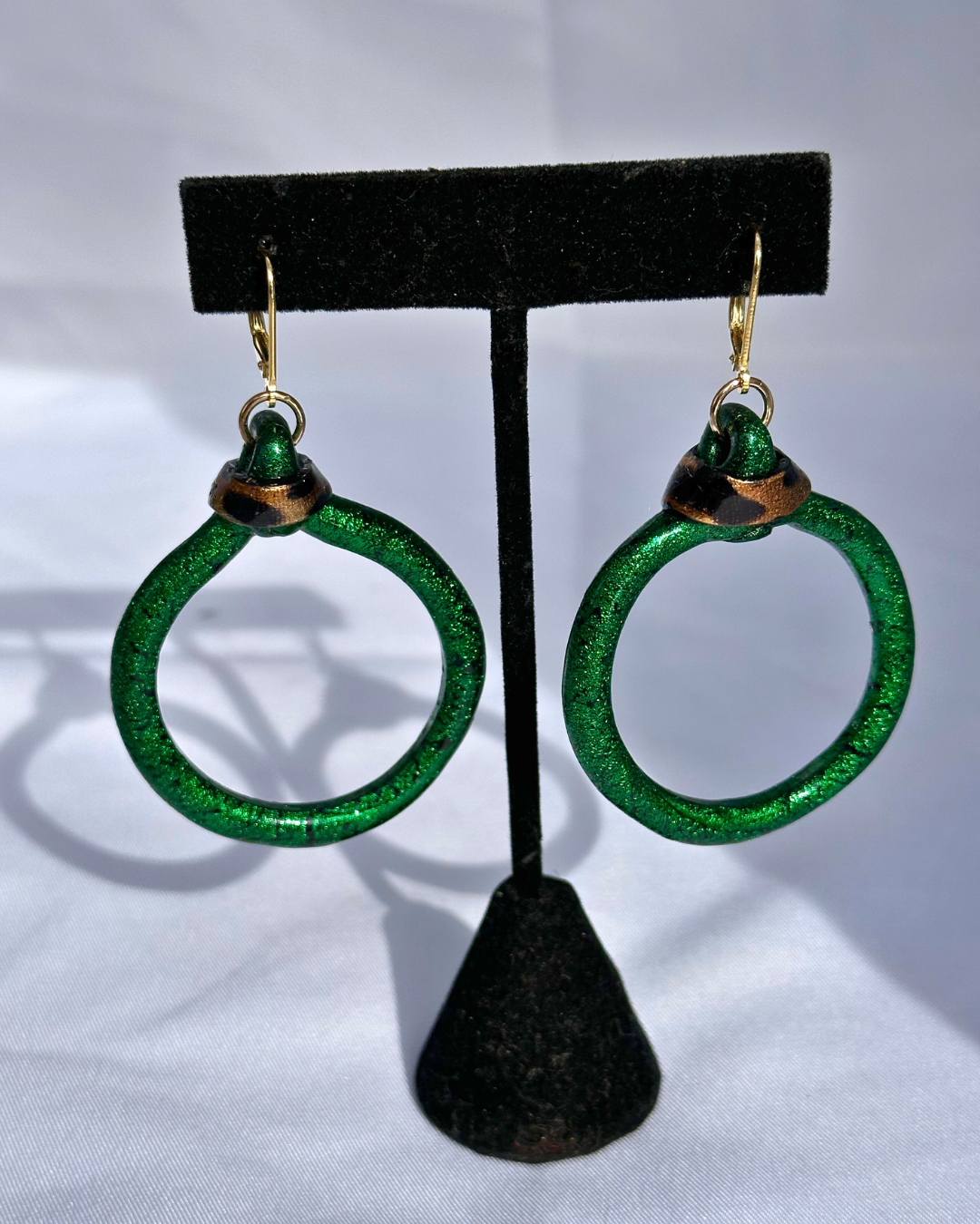 "Be Seen Green" Hoop Earrings