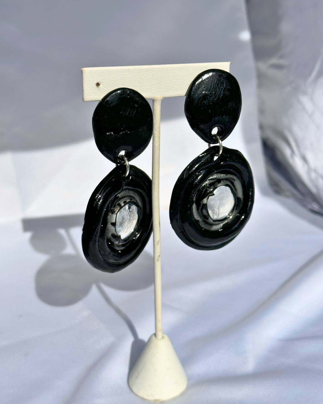 Black "Goddess N'Zinga" Earrings