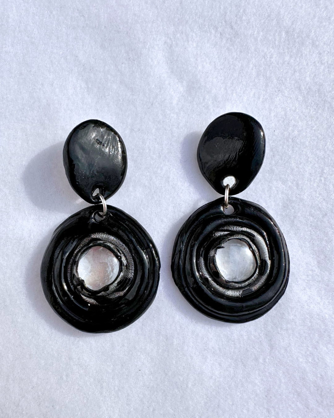 Black "Goddess N'Zinga" Earrings