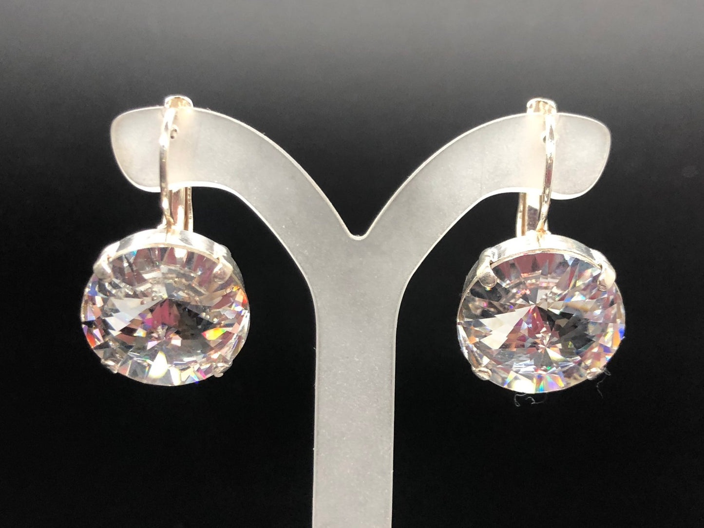 Gold Shade Crystal Drops earrings