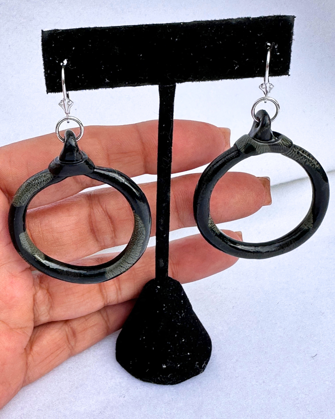 "Camo-Fabulous" Hoops