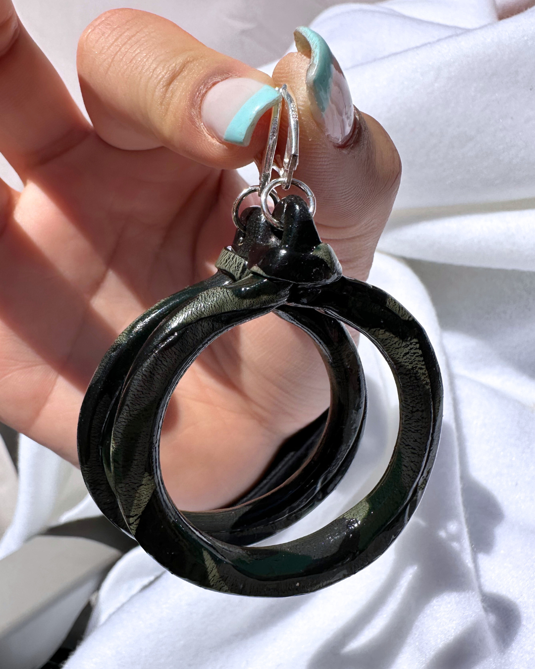 "Camo-Fabulous" Hoops