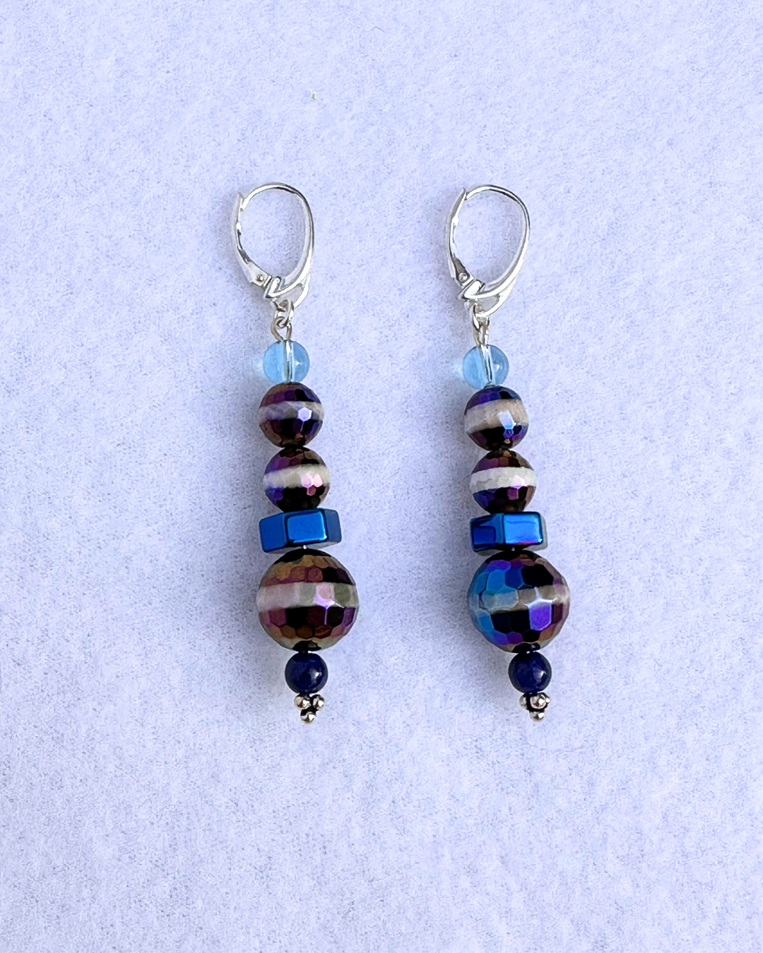 Eye of the Ocean Blownglass Earrings