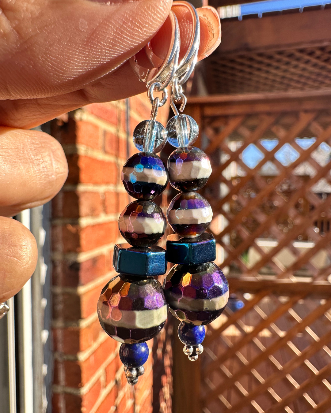 Eye of the Ocean Blownglass Earrings