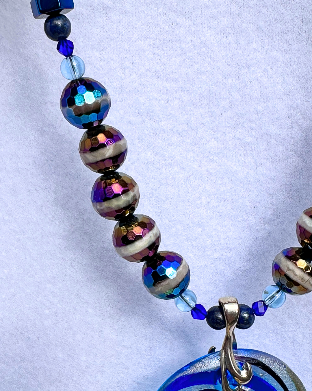 Eye of the Ocean Blownglass Necklace