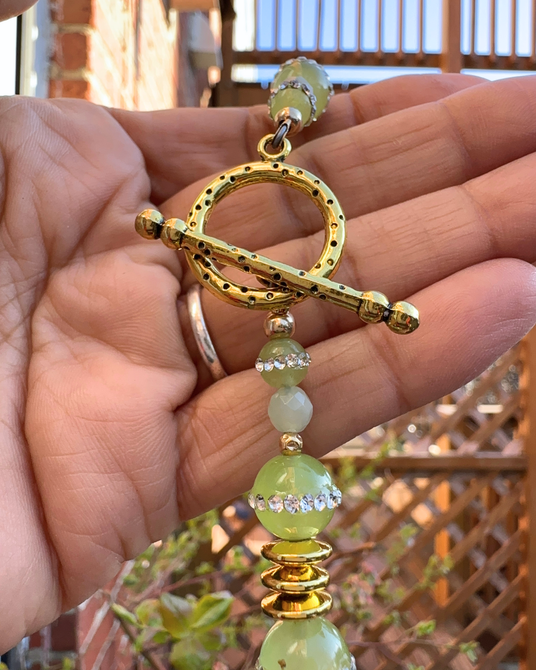Green Harmony Buddha Necklace
