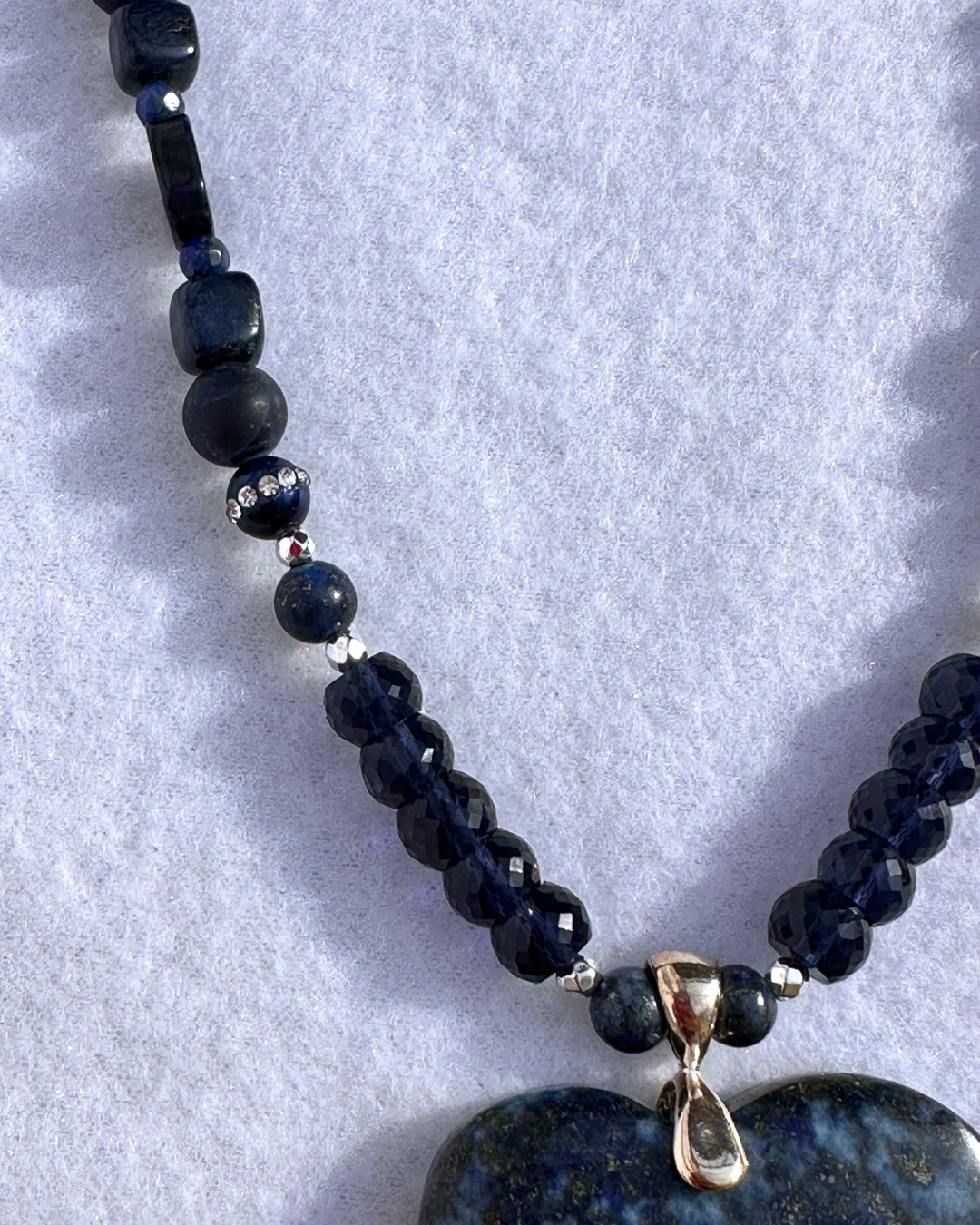 "Pure Lapis of Heart" Necklace