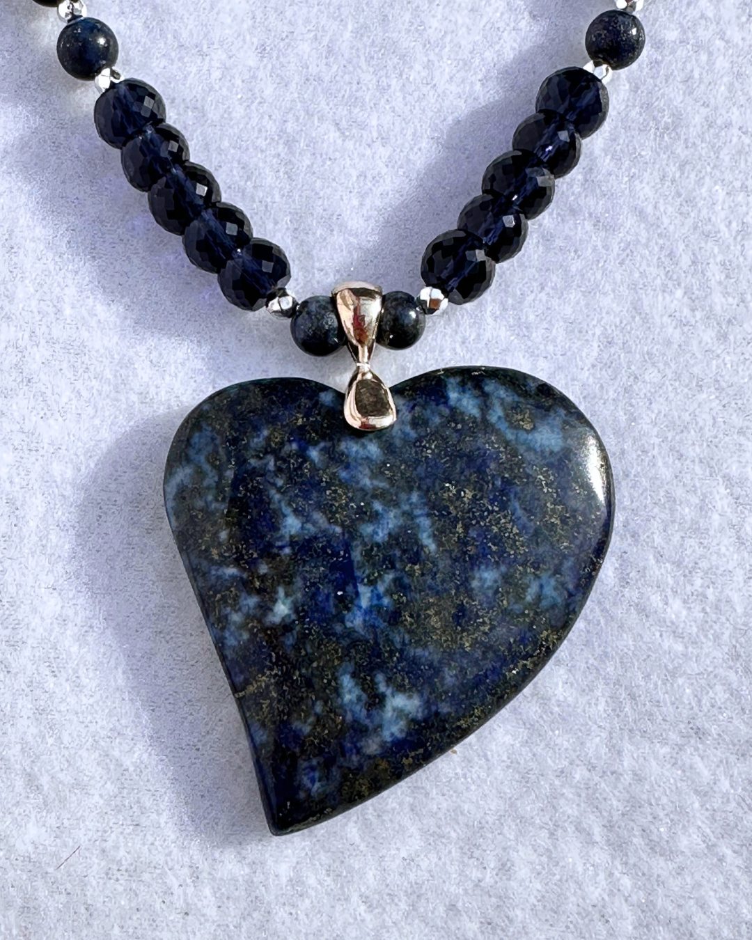 "Pure Lapis of Heart" Necklace